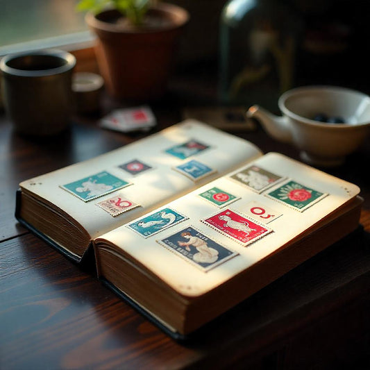 Vintage Stamp Collecting Book